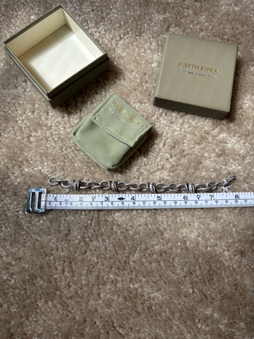 Judith Ripka Silver Chain Bracelet - Picture 4 of 4